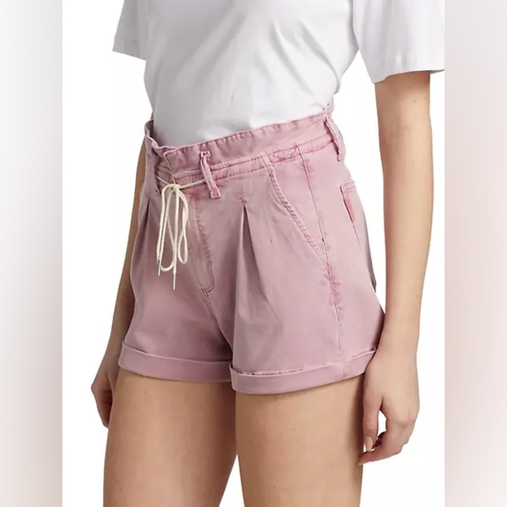 PAIGE VINTAGE GARDEN ROSE PLEATED CARLY SHORT Size 27